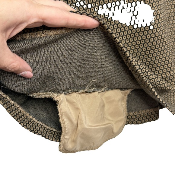 J Jill Tunic XL Camel & Black Geometric 3/4 Sleeve Workwear Capsule Wardrobe - Picture 12 of 15